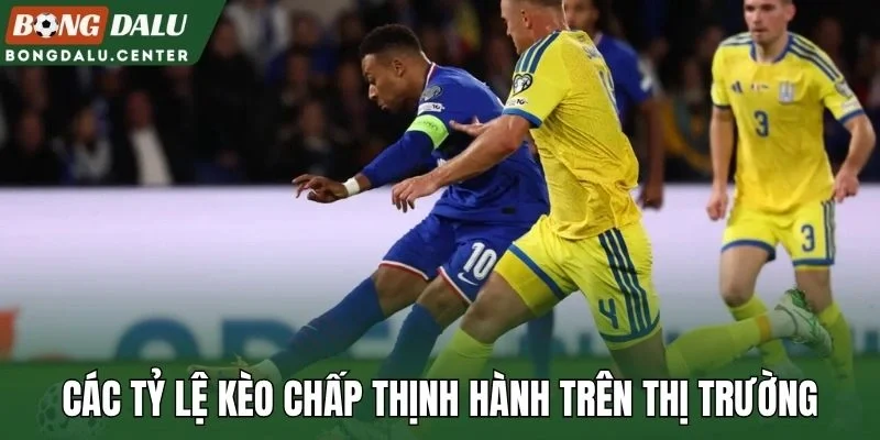 Các tỷ lệ kèo chấp thịnh hành trên thị trường