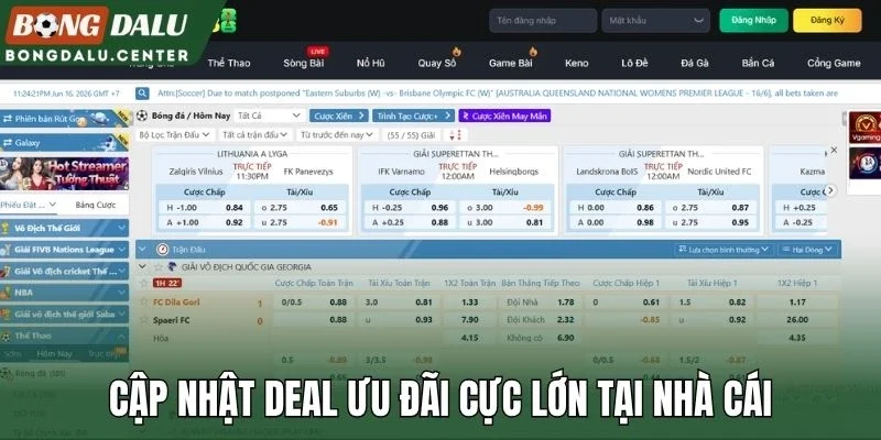 Cập nhật deal ưu đãi cực lớn tại nhà cái