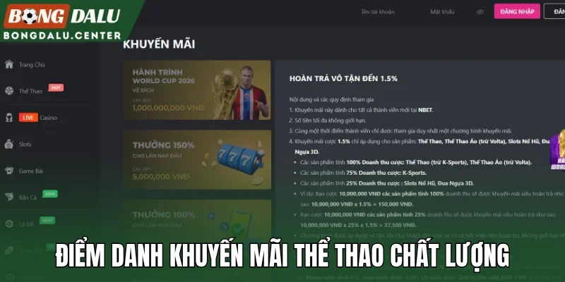 Điểm danh khuyến mãi thể thao chất lượng