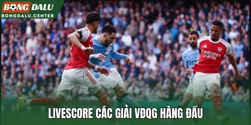 Livescore các giải VĐQG hàng đầu
