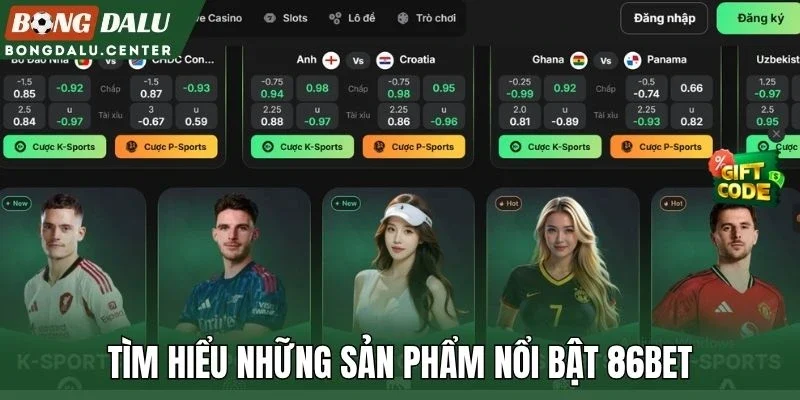 Tìm hiểu những sản phẩm nổi bật 86Bet