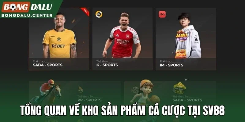 Tổng quan về kho sản phẩm cá cược tại Sv88