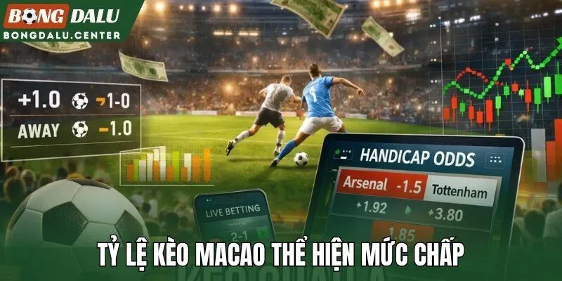 Tỷ lệ kèo Macao thể hiện mức chấp