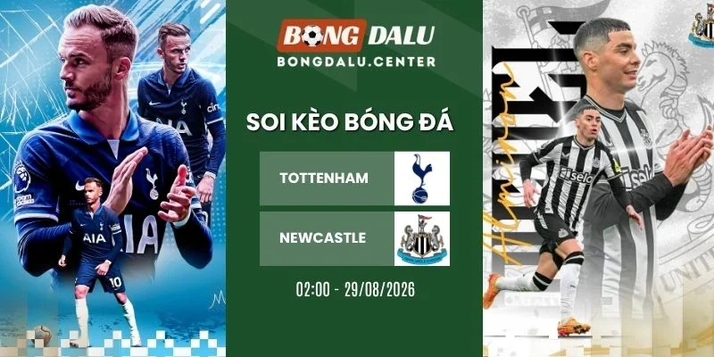 Tỷ lệ kèo Tottenham vs Newcastle - NHA, 29/08/2026